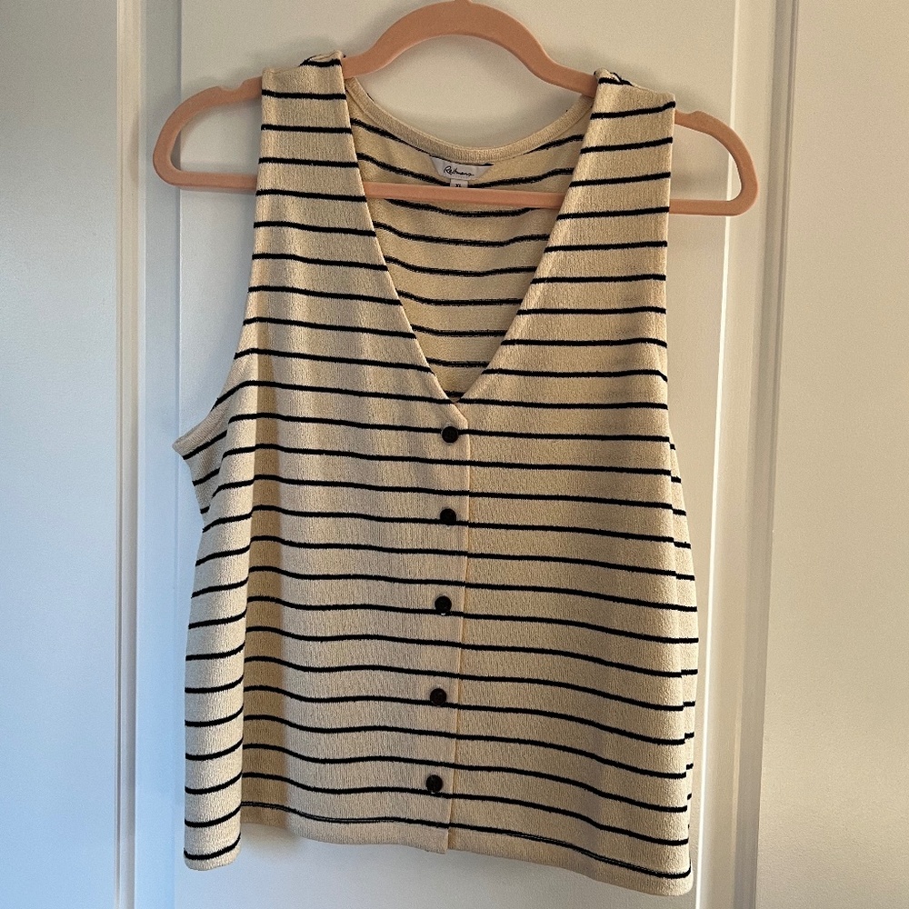 Reitmans Striped Woven Tank